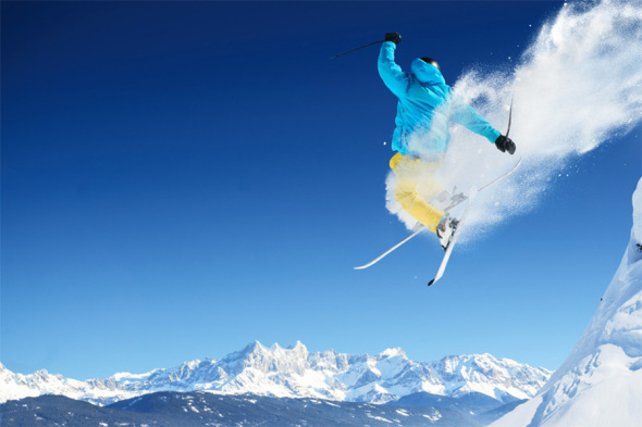 Sportfotografie Ski Freerider